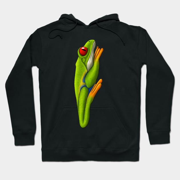 Red Eyed Tree Frog Hoodie by Wilderness Insider